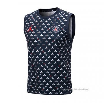 Camiseta de Entrenamiento Paris Saint-Germain Jordan Sin Mangas 2022-2023 Azul Camiseta de Entrenamiento Paris Saint-Germain Jordan Sin Mangas 2022-2023 Azul