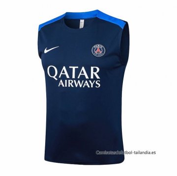 Camiseta de Entrenamiento Paris Saint-Germain Sin Mangas 2025-2026 Azul