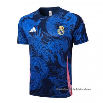 Camiseta de Entrenamiento Real Madrid Dragon 2024-2025 Azul Camiseta de Entrenamiento Real Madrid Dragon 2024-2025 Azul