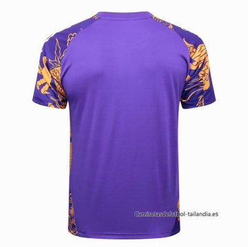 Camiseta de Entrenamiento Real Madrid Dragon 2024-2025 Purpura