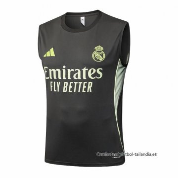 Camiseta de Entrenamiento Real Madrid Sin Mangas 2025-2026 Gris Verde
