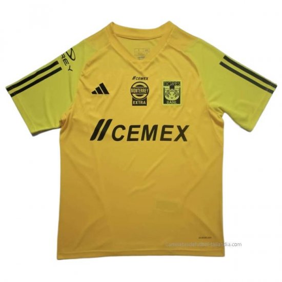 Camiseta de Entrenamiento Tigres UANL 2023-2024 Amarillo - Haga un click en la imagen para cerrar