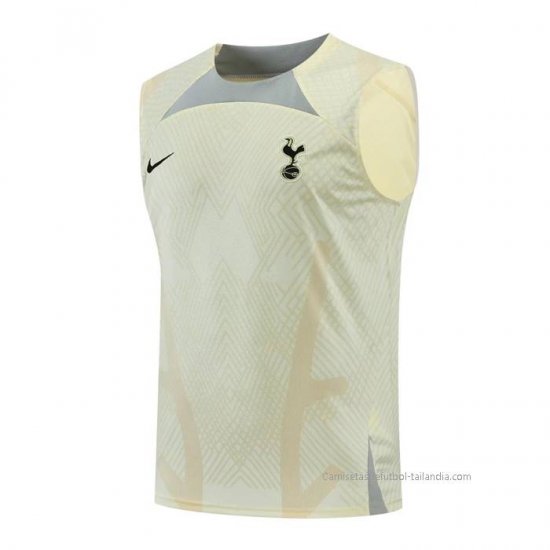 Camiseta de Entrenamiento Tottenham Hotspur Sin Mangas 2022-2023 Amarillo - Haga un click en la imagen para cerrar