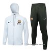 Chandal con Capucha del Barcelona 2023-2024 Blanco