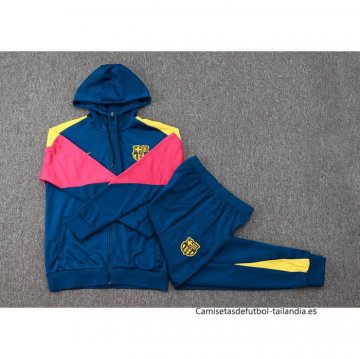 Chandal con Capucha del Barcelona 2024-2025 Azul