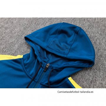 Chandal con Capucha del Barcelona 2024-2025 Azul