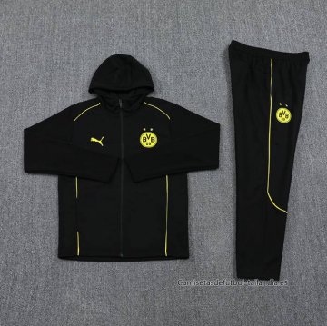 Chandal con Capucha del Borussia Dortmund 2024 Negro