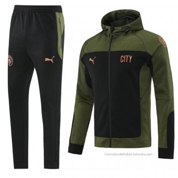 Chandal con Capucha del Manchester City 2021-2022 Verde
