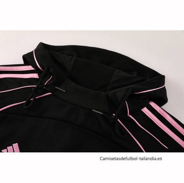 Chandal con Capucha del Paris Saint-Germain 2025 Negro