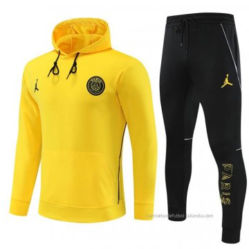 Chandal con Capucha del Paris Saint-Germain Jordan 2023 Amarillo Chandal con Capucha del Paris Saint-Germain Jordan 2023 Amarillo