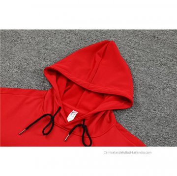 Chandal con Capucha del Paris Saint-Germain Nino 2023 Rojo