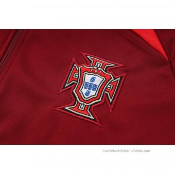 Chandal con Capucha del Portugal 2023-2024 Rojo