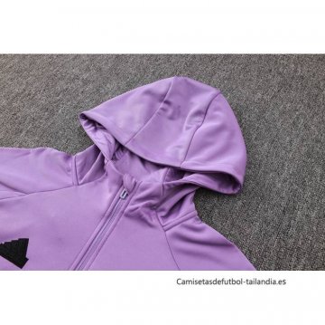 Chandal con Capucha del Real Madrid 2024-2025 Purpura
