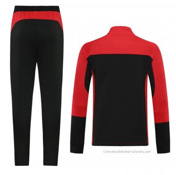 Chandal de Chaqueta del AC Milan 2021 Rojo y Negro