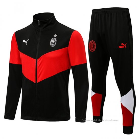 Chandal de Chaqueta del AC Milan 2021-2022 Negro - Haga un click en la imagen para cerrar