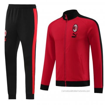 Chandal de Chaqueta del AC Milan 2023-2024 Rojo