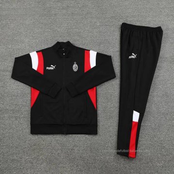 Chandal de Chaqueta del AC Milan Nino 2023-2024 Negro