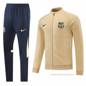 Chandal de Chaqueta del Barcelona 2022-2023 Caqui