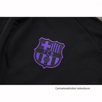 Chandal de Chaqueta del Barcelona 2025-2026 Negro Purpura
