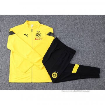 Chandal de Chaqueta del Borussia Dortmund 2022-2023 Amarillo y Negro