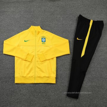 Chandal de Chaqueta del Brasil 2021-2022 Amarillo
