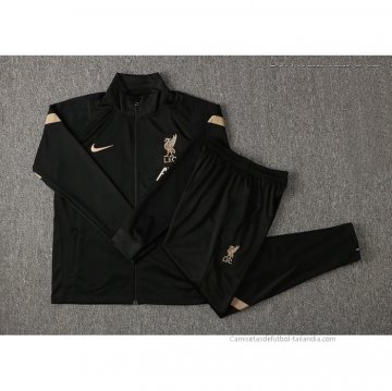 Chandal de Chaqueta del Liverpool 2021-2022 Negro