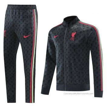 Chandal de Chaqueta del Liverpool 2021 Gris