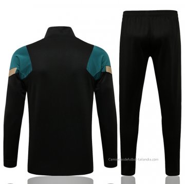 Chandal de Chaqueta del Liverpool Nino 2021-2022 Negro y Verde