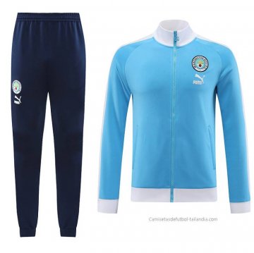 Chandal de Chaqueta del Manchester City 2023-2024 Azul Claro Chandal de Chaqueta del Manchester City 2023-2024 Azul Claro