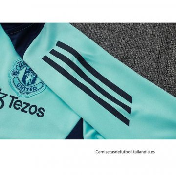 Chandal de Chaqueta del Manchester United Nino 2024-2025 Verde