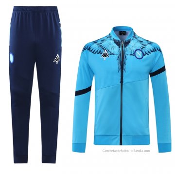 Chandal de Chaqueta del Napoli 2021-2022 Azul Chandal de Chaqueta del Napoli 2021-2022 Azul
