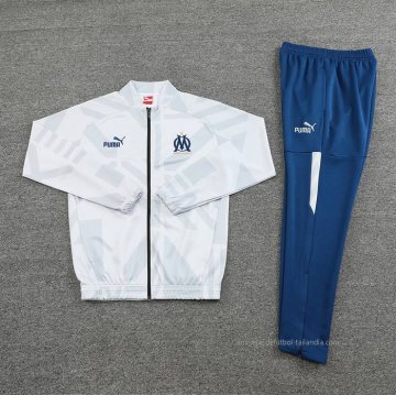 Chandal de Chaqueta del Olympique Marsella 2022-2023 Blanco