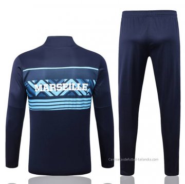 Chandal de Chaqueta del Olympique Marsella 2022-2023 Azul Oscuro