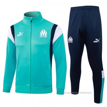 Chandal de Chaqueta del Olympique Marsella 2023-2024 Verde Chandal de Chaqueta del Olympique Marsella 2023-2024 Verde