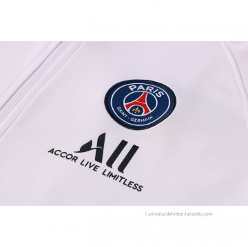 Chandal de Chaqueta del Paris Saint-Germain 2021-2022 Blanco