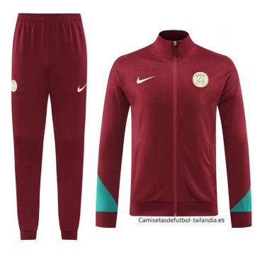 Chandal de Chaqueta del Paris Saint-Germain 2024-2025 Rojo Chandal de Chaqueta del Paris Saint-Germain 2024-2025 Rojo