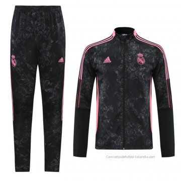 Chandal de Chaqueta del Real Madrid 2021 Negro Chandal de Chaqueta del Real Madrid 2021 Negro