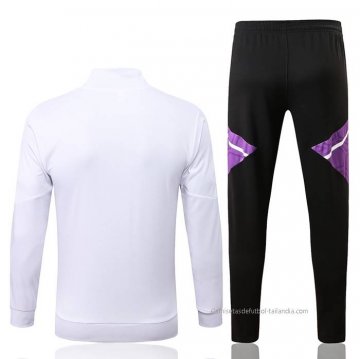 Chandal de Chaqueta del Real Madrid Nino 2022-2023 Blanco y Purpura