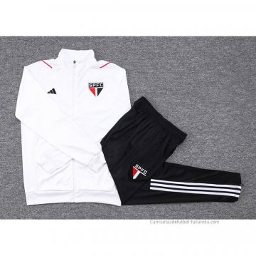 Chandal de Chaqueta del Sao Paulo 2023-2024 Blanco