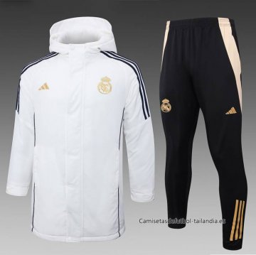 Chandal de Invierno del Real Madrid 2024-2025 Blanco Chandal de Invierno del Real Madrid 2024-2025 Blanco