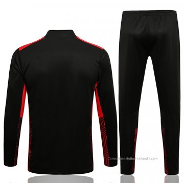 Chandal de Sudadera del AC Milan 2021-2022 Negro