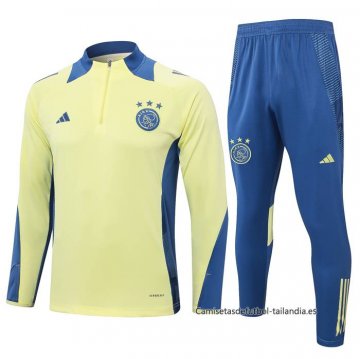 Chandal de Sudadera del Ajax Nino 2024-2025 Amarillo Chandal de Sudadera del Ajax Nino 2024-2025 Amarillo