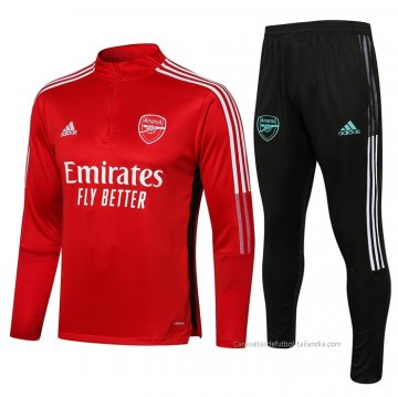 Chandal de Sudadera del Arsenal Nino 2021-2022 Rojo Chandal de Sudadera del Arsenal Nino 2021-2022 Rojo