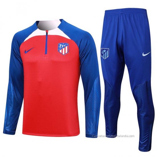 Chandal de Sudadera del Atletico Madrid 2023-2024 Rojo - Haga un click en la imagen para cerrar