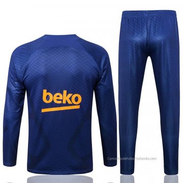 Chandal de Sudadera del Barcelona 2022-2023 Azul