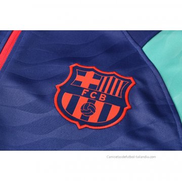 Chandal de Sudadera del Barcelona 2021-2022 Azul