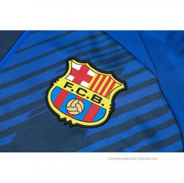 Chandal de Sudadera del Barcelona 2023-2024 Azul Oscuro