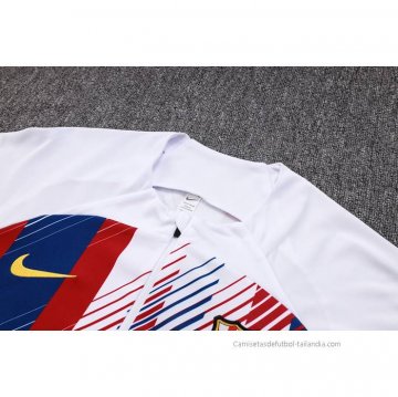 Chandal de Sudadera del Barcelona 2023-2024 Blanco