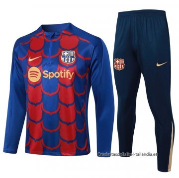Chandal de Sudadera del Barcelona 2024-2025 Azul y Rojo Chandal de Sudadera del Barcelona 2024-2025 Azul y Rojo