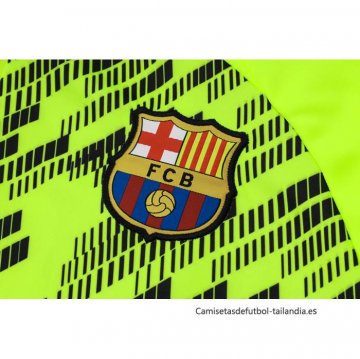 Chandal de Sudadera del Barcelona 2024-2025 Verde Fluorescente